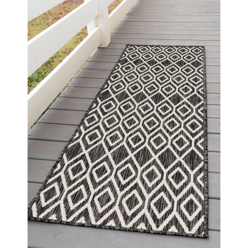 Jill Zarin™ Power Loom Black Indoor/Outdoor Rug & Reviews Wayfair